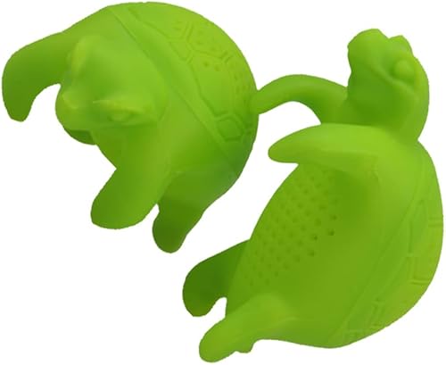 SHOWERORO Colador de malla fina Colador de silicona Té de silicona Infusor de té de silicona Infusor de té Animal Lindo Infusor de té Animal Filtro