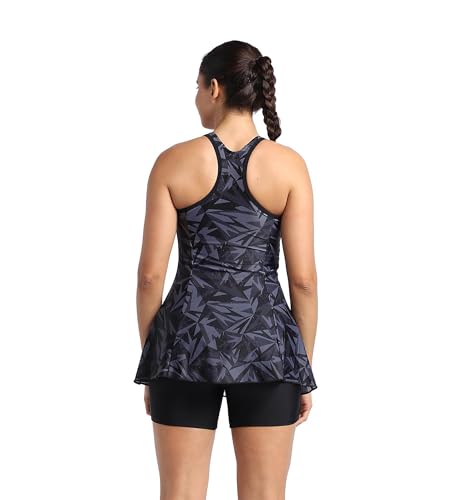 Image of Speedo Female Swimwear All Over Print Racerback Swimdress with Boyleg