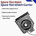 MITZONE Spare Tire Winch Carrier Spare Tire Hoist Compatible with 2003-2010 Chevrolet Silverado 2500 3500 & GMC Sierra 2500 HD, 3500, 3500 HD, 3500 Classic Part# 924-502 19371173 25792480 25912261