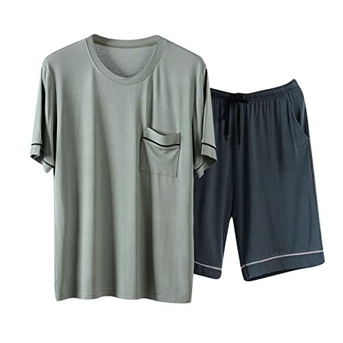 Ensemble de pyjama homme court contre la chaleur nocturne estivale
