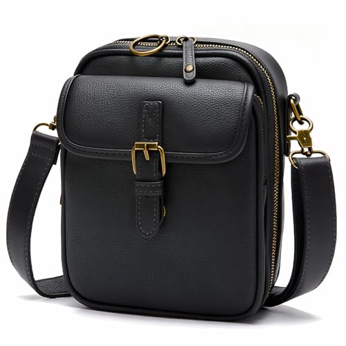 Small Crossbody Bags for Women Vegan Leather Messenger Purses, Vintage Wallet Anti Theft Shoulder Handbags with Card Slots