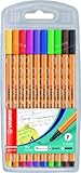 STABILO - Fineliner - point 88-10er Pack - Standardfarben