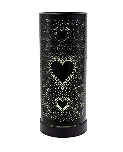 Sense AromaColour Changing LED Aroma Lamp - Black Case - Heart Design
