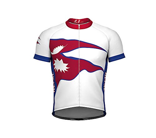 ScudoPro Nepal Emblem Full Zipper Bike Short Sleeve Cycling Jersey ...
