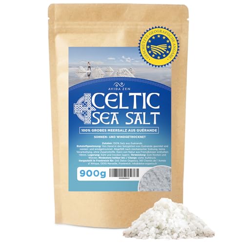 AVIDA ZEN Celtic Sea Salt, 900g keltisches Meersalz aus...