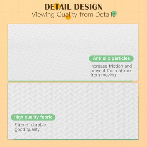 Image of PayLessHere 8 Inch Twin XL Green Tea Memory Foam Mattress Cooling Gel Infused Mattress,Medium Firm Mattresses Fiberglass Free /CertiPUR-US Certified /Bed-in-a-Box /Pressure Relieving Twin XL Size,White