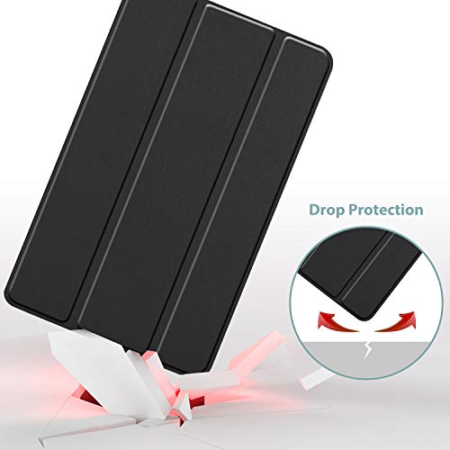 Procase Lg G Pad 5 10.1 Fhd Case, Slim Light Smart Cover Trifold Stand Hard Shell Folio Case For 10.1 Inch Lg G Pad 5 2019 (Model Lm-T600/ Lm-T605) -Black #TOP2