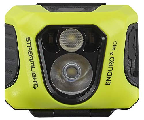 Streamlight 61435 Enduro Pro USB 200-Lumen 2080-Candela Ultra-Light LED Rechargeable Headlamp with Spot & Flood Beams, Elastic Head Strap, and USB Cable, Yellow - Image 5