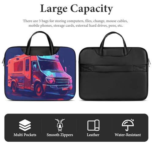 Bolso morado para laptop 17 pulgadas impermeable miniatura 5