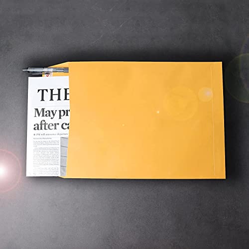 Xxcxpark 120 Pcs 6X9 Inches Security Catalog Envelopes Printable Self Seal Envelopes, Anti Tear Brown Envelopes For Invitation Cards, Pictures, Photos, Documents #TOP5