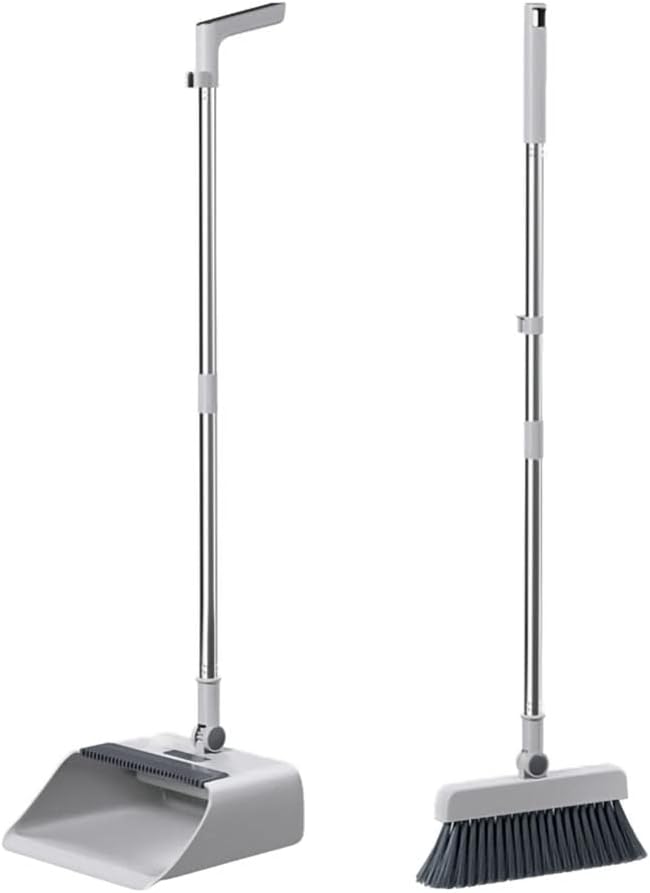 Broom and Dustpan Set,Kitchen Broom,Broom and Dustpan Set Heavy Duty,Cheap Broom,Folding Broom,Broom Set-Applicable to Bedroom, Living Room, Office, Study, Classroom, Bathroom, Dining Room。