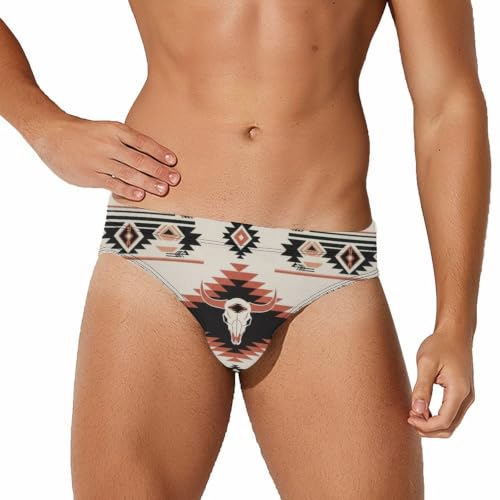 SESLFLKPJK Mens Cowboy Low-Rise Bikini Briefs for Workout