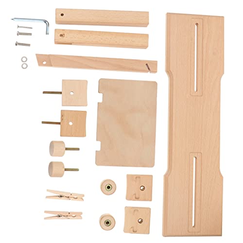 Operitacx Embroidery Stand Multi-Function Wooden Frame Comfortable for Long Use Easy to Assemble