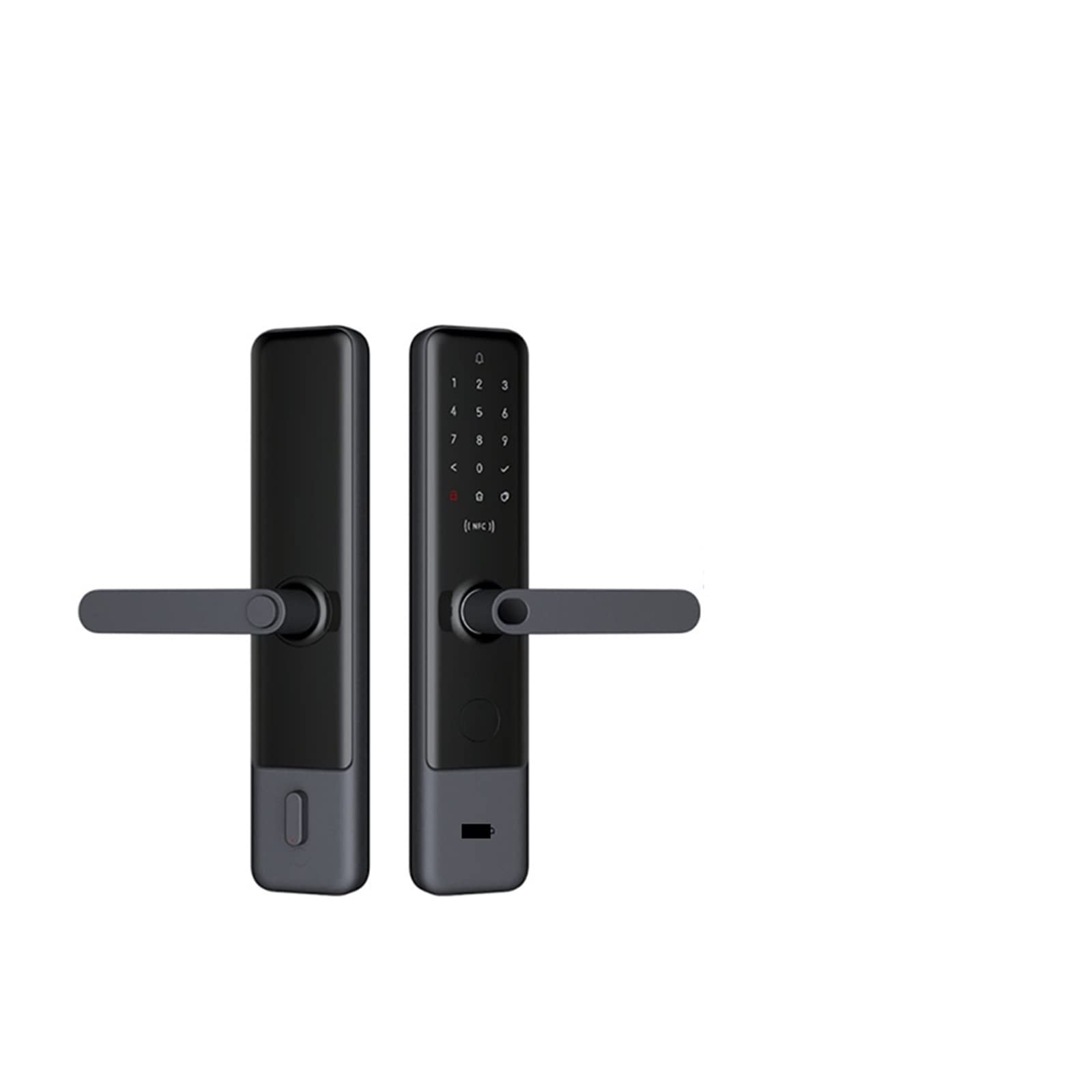 HOSKEL Intelligent door lock Compatible With Aqara N100/N200 Smart Door Lock Fingerprint Password Bluetooth Compatible Unlock NFC Compatible With Apple HomeKit Mi Home APP Smart Linkage Fitting for lock (Co