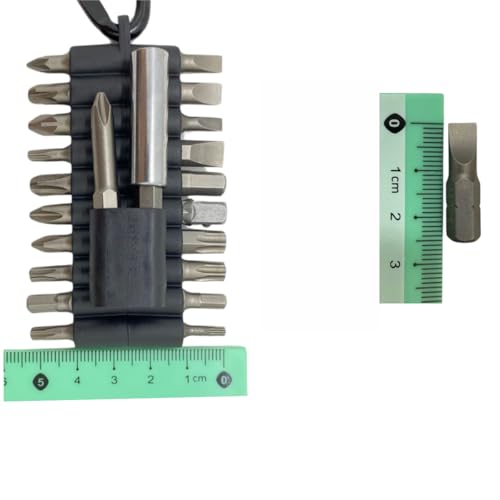 Acessorio Kit de Bits para Parafusadeira 22 Peças Ponteira Magnéticas com Mosquetão parafusar philli