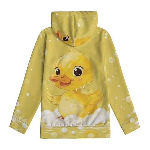 Sweat à capuche canard enfant 5-13 ans manches longues avec poches XXL - 5