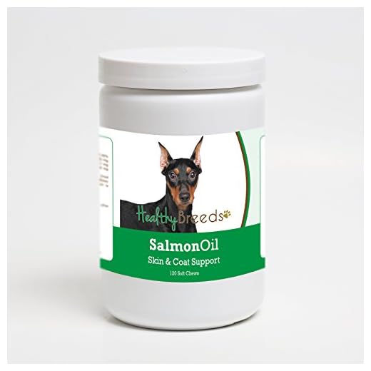 Healthy Breeds German Pinscher Salmon Oil Soft Chews 120 Count