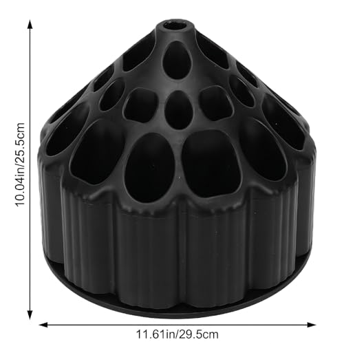 Support de ciseaux de salon noir multi-fentes pour coiffeur - 2