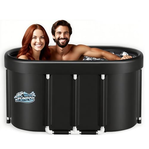 BCWATERFUNPD Portable Large Ice Bath Tub, Cold Plunge Tub with
