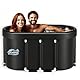 Eistonne eisbad Oval 120x70x70cm – eisbaden tonne XXL Ice Bath mit 5-Schicht-Isolierung und faltbarem Design – Kryotherapie für schnelle Regeneration nach Sport & Training​