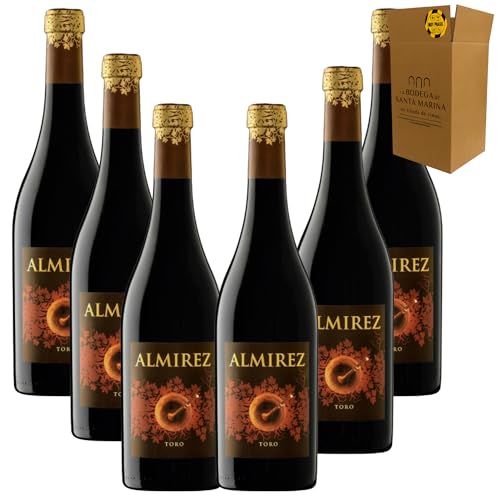 Vino Tinto - Teso La Monja – Almirez Crianza 2022 DO Toro | Tinta de Toro | Crianza 14 meses en barrica | 75 cl | España | 14,5 % vol- Pack 6 Botellas 75cl