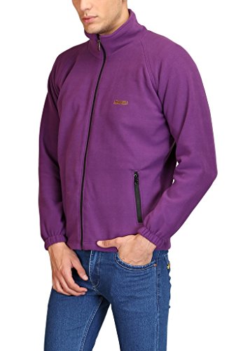 Image of Plutus Full Sleeve Men's Solid Fleece Jacket