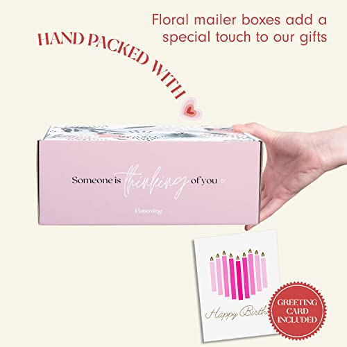 Unboxme Birthday Gift For Women - Self Care Gift Box With Fluffy Socks, Ceramic Mug, Chai Tea, & Honey - The Perfect Spa Gift For Women's Birthday - Unique Gift Ideas #TOP2