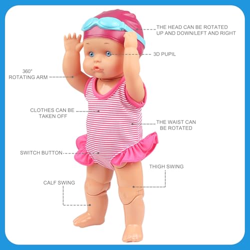 Muñeca Nadadora Eléctrica Impermeable OHGOSH miniatura 5