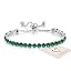 10# Silver - Green CZ
