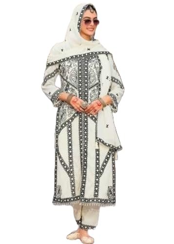 Costume indien pour femme avec broderie 12284 pour fête