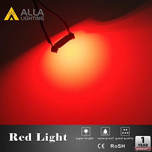 Alla Lighting Canbus 211-2 578 Led Bulbs, Festoon Red Super Bright 41Mm/42Mm 212-2 569 6413 Interior Map, Dome, Trunk, Step Courtesy, Door Lights 3030 Smd Lamps #TOP3
