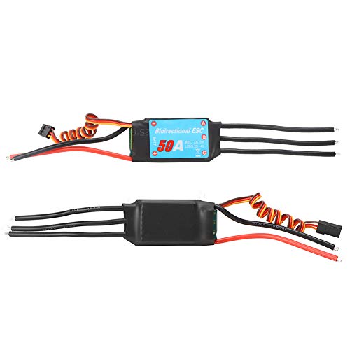 Brushless ESC,ESC Senza Spazzole a One way Spazzole Regolatore di velocità Elettronico ESC per Elica Subacquea per Auto (50A)