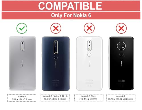 Image of Hybrid Carbon Fiber Back Case for Nokia 6 (Black)