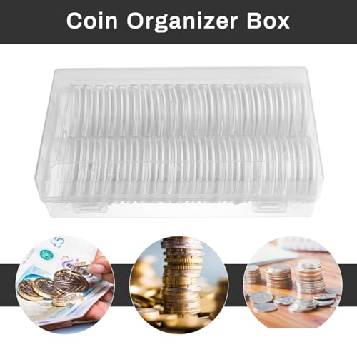Capsules pour monnaie anti-poussière 40 pièces pour protéger et ranger vos collections