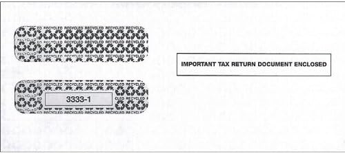 IRS Approved - 3up W-2 Tax Form Envelope - 8 1/2" x 3 7/8"