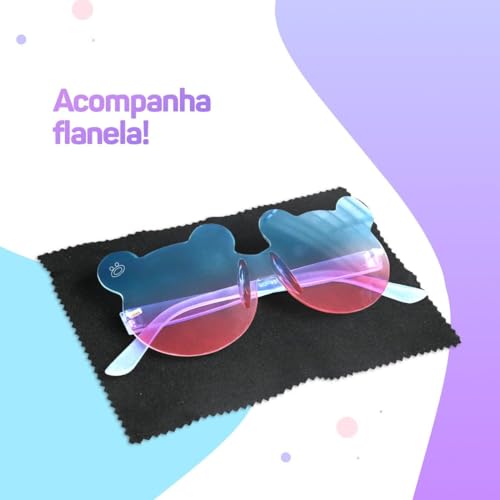 Óculos sol Minie criança proteção UV infantil menina + case rosa qualidade premium criança