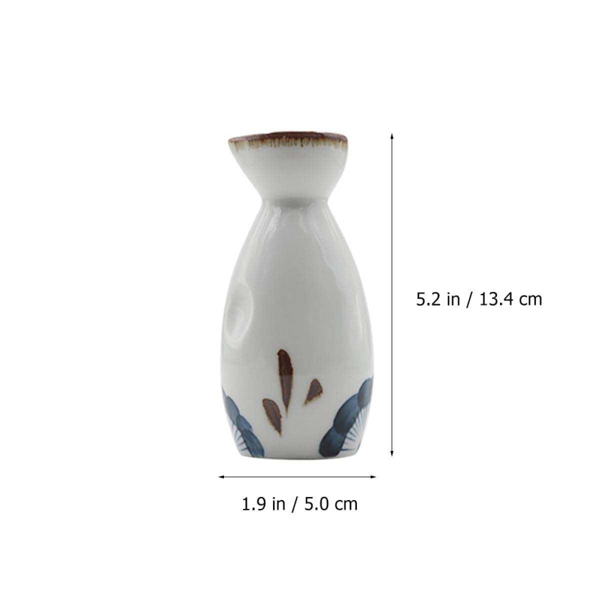 POPETPOP Service à Saké Design Délicat et Robuste et Tasse 35ml 5 Pièces en Céramique Style Japonerie Pot 170ml pour Décoration et Réception Familiale