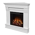 Real Flame Chateau 41" Corner Electric Fireplace in White