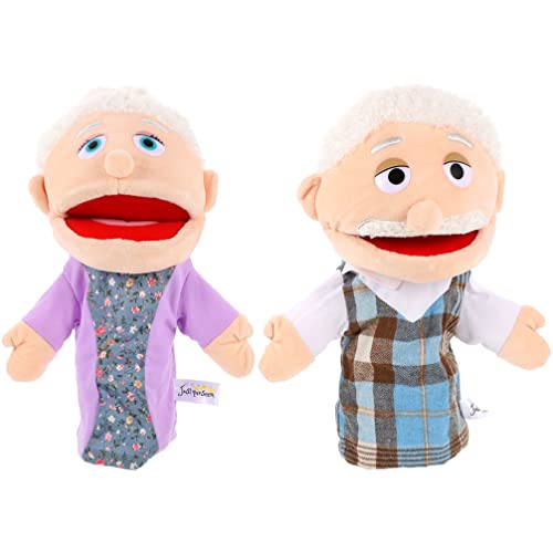 ibasenice Fantoches Ajudantes Felizes Conjunto De Fantoches De Mão 2 Pçs Membros Da Família Fantoche
