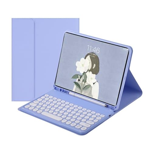 Clavier premium kuaijiexiaopu iPad Pro 11 2024 étui cuir violet