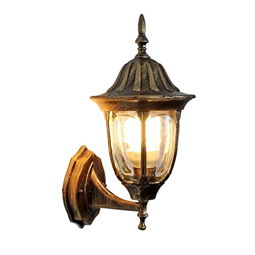 Lanterne E27 applique murale extérieure rétro en aluminium étanche pour jardin et balcon