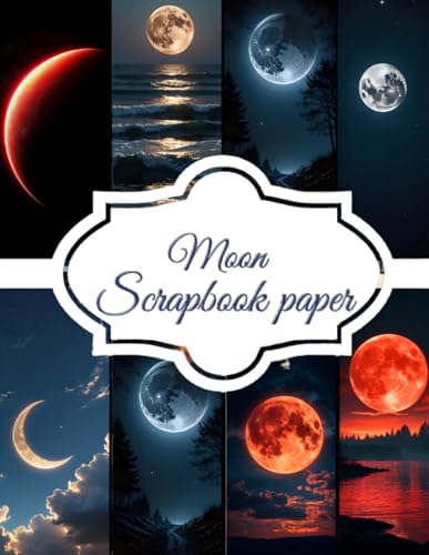 Moon Scrapbook Paper: 8.5" x 11" Decorative Pages for Crafting, Journaling, Gifting | Premium Quality for Creative Projects image 2