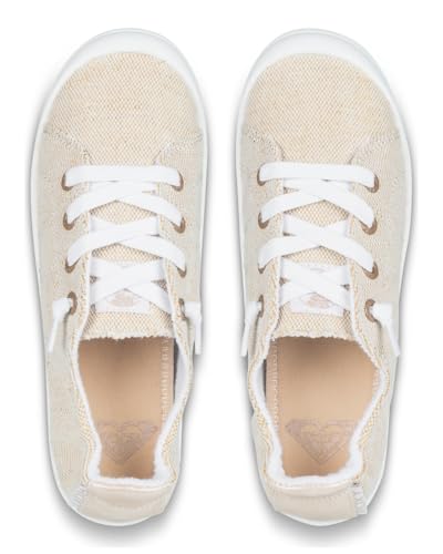 Roxy Baskets Rory à Enfiler pour Femme, Beige, 40 EU