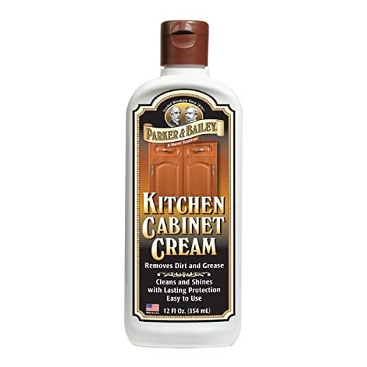 PARKER & BAILEY KITCHEN CABINET CREAM - Multi-surface Wood Cleaner and Polish Furniture Quick Shine Restorer Protector Cabinets Surface Cleaner House Cleaning Supplies Home Improvement
