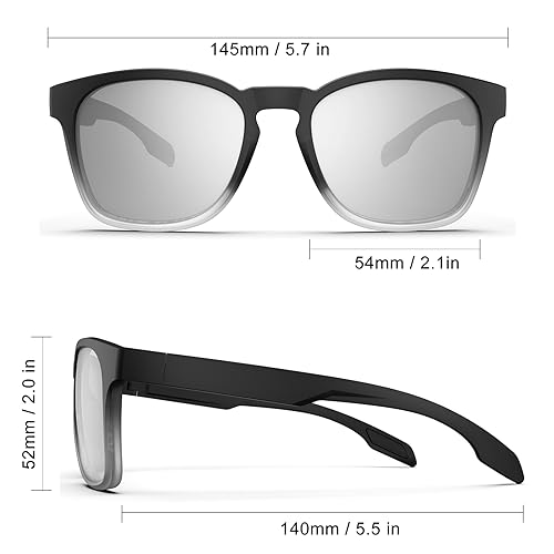 HAAYOT Mens Sunglasses Polarised Women Sun Glasses Flexible Lightweight TR90 Frame UV400 Protection Driving Fishing Golf Travel - Image 2