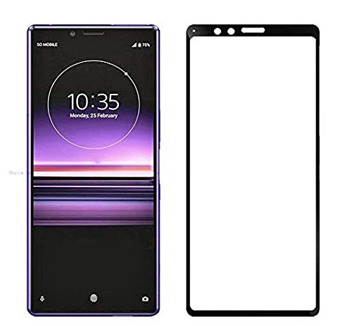Image of SkyTree 3D Screen Protector Full Curved Edge to Edge Protection Tempered Glass for Sony Xperia 1 6.5 inch J8110, J8170, J9110, J9150 - Black