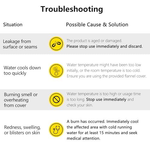 MOKANI Hot Water Bottle Belt, 1L Wearable Wrap Around Hot Water Bottle Set with Cover, Long Rubber Hot Water Bag for Shoulder, Neck, Waist, Back, Foot and Period Relief for Women (Animal) - Image 5