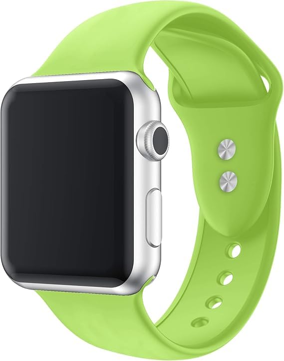 JA002-41S13 レモンイエロー Apple Swatchバンド42 mmの40 mmの44 mmのために互換性を持つスポーツスリムなシリコーンバンド、iWatchシリーズSE / 6 / 5 / 4 / 3 / 2 / 1女性と男性のための細い柔らかい狭い置き換えストラップリストバンド [並行輸入品]