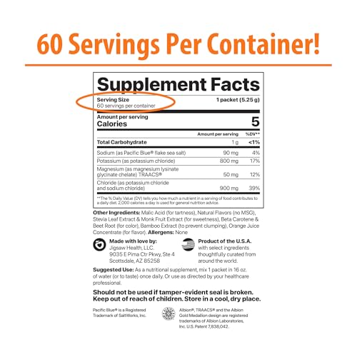 Jigsaw Health Pickleball Cocktail Packets, 60 Servings…