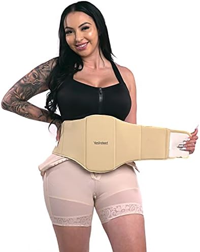 YESINDEED 360 Compression Flattening Ab Lipo Board Post Surgery Foam After Tummy Tuck Tabla Abdominal…, Beige, M